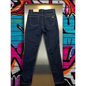 NWT Michael Kors Skinny Jeans Womens Sz 10 -‎ 30x28 Blue Dark Wash Denim Stretch